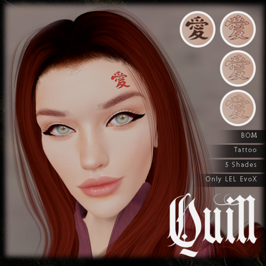 Second Life Marketplace Quill Gaara Face Tattoo